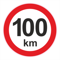Bottari Samolepka rychlost 100km