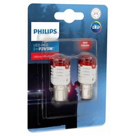 Philips Ultinon Pro3000SI LED 11499U30RB2 P21/5W BAY15d 12V 8W/1.75W red