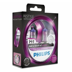 Philips ColorVision Purple 12342CVPPS2 H4 P43t-38 12V 60/55W 2ks