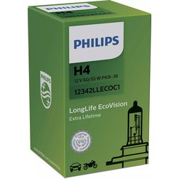 Philips LongLife EcoVision 12342LLECOC1 H4 P43t-38 12V 60/55W 1ks