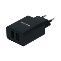 Swissten 22033000
Síťový adaptér SMART IC 2x USB 2,1A power černý