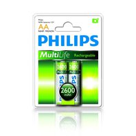 PHILIPS Baterie Multilife AA 2ks 2600mAh
