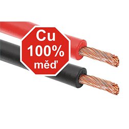 Kabely startovací 200 A  2,5m 100% měď ZIPPER BAG