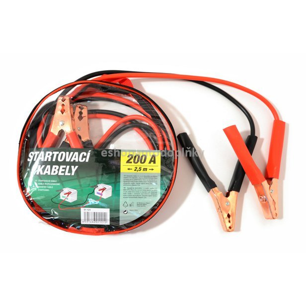 Startovací kabely 200A 2,5m zipper bag