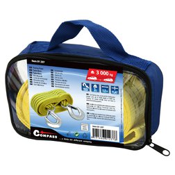 Lano tažné ploché 3000kg s karabinami