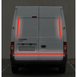 Samolepící páska reflexní 1m x 5cm červená