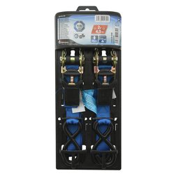 Popruh s ráčnou a háky 2ks 250daN 25mm x 4,50m TÜV
