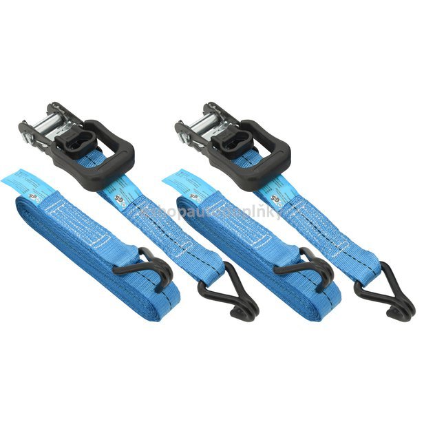 Popruh s ráčnou a háky 2ks 500daN 38mm x 5m TÜV