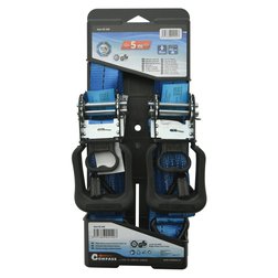 Popruh s ráčnou a háky 2ks 500daN 38mm x 5m TÜV