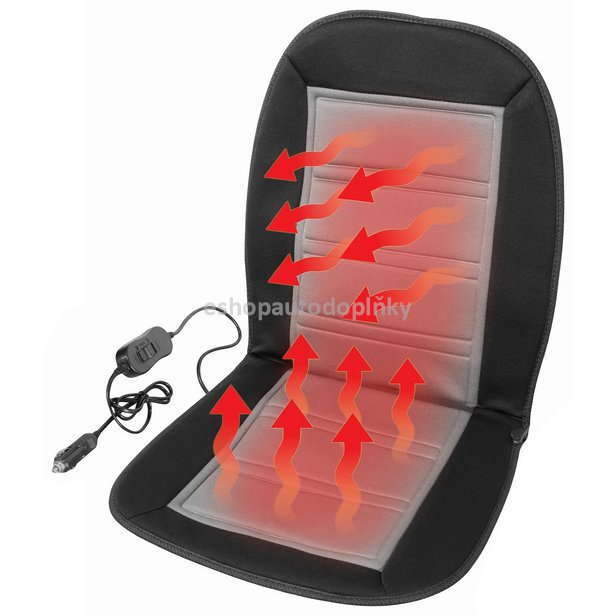 Potah sedadla vyhřívaný s termostatem 12V LADDER šedý