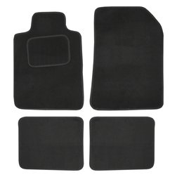 Koberce textilní UNI 4ks vel.1. černé