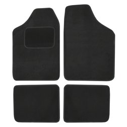 Koberce textilní UNI 4ks vel.2. černé