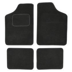 Koberce textilní UNI 4ks vel.3. černé