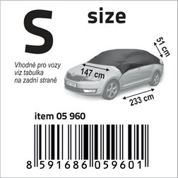 Ochranná plachta S 233x147x51 cm NYLON