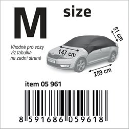 Ochranná plachta M 259x147x51 cm NYLON