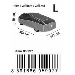 Ochranná plachta proti kroupám PREMIUM L 480×177×119cm
