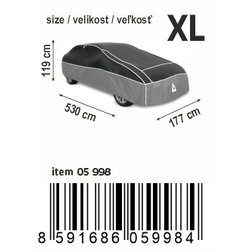 Ochranná plachta proti kroupám PREMIUM XL 530×177×119cm