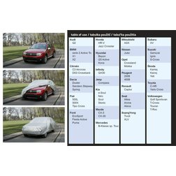 Ochranná plachta FULL CITY SUV 460x185x145cm SILVER RAIN
