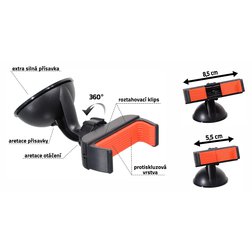 Držák telefonu / GPS na přísavku SIDE