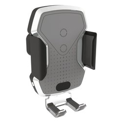 Držák telefonu LUKE-X bezdrátové nabíjení 10W silver