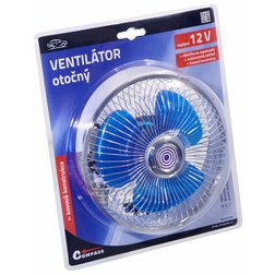Ventilátor 12V  Maxi otočný