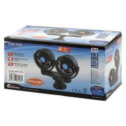 Ventilátor MITCHELL DUO 2x108mm 24V na přísavku