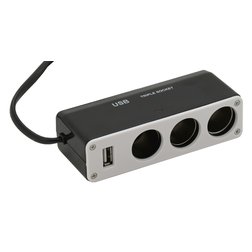 Roztrojka 12/24V + USB 1000mA