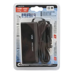 Roztrojka 12/24V + USB 1000mA