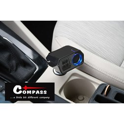 Adaptér pevný 12V + 2x USB 2400mA SELECT