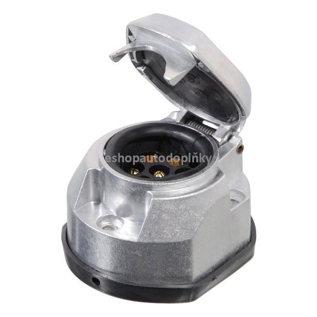 Zásuvka tažného zařízení 7 pólů ALU s těsněním