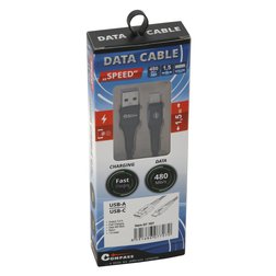 Nabíjecí kabel SPEED USB-A / USB-C 1,5m