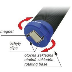 Svítilna montážní COB 3W+5LED 25/220lm 3xAAA