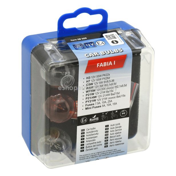 Žárovky servisní box ŠKODA FABIA I.