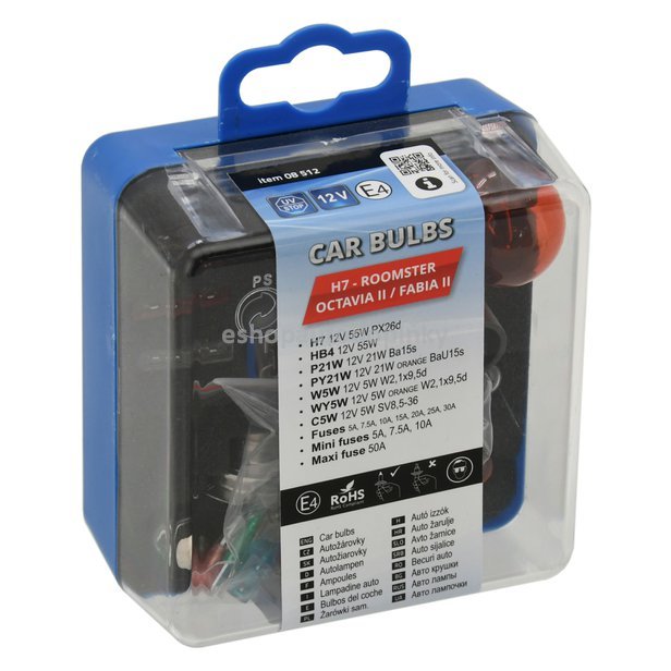 Žárovky box ŠKODA ROOMSTER H7 + OCT2/FAB2