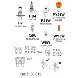 Žárovky box ŠKODA ROOMSTER H7 + OCT2/FAB2