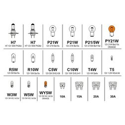 Žárovky 12V servisní box MEGA H7+H7+pojistky