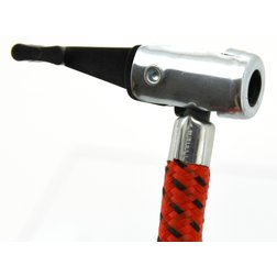 Hustilka ruční 510 x 35mm ALU s manometrem