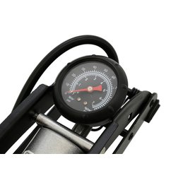 Hustilka nožní s manometrem jednopístová 1x120mm