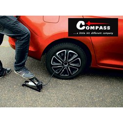 Hustilka nožní s manometrem jednopístová 1x120mm