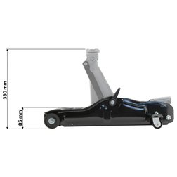 Hever hydraulický pojízdný nízkoprofilový 2t TÜV EN 1494:2000+A1:2008