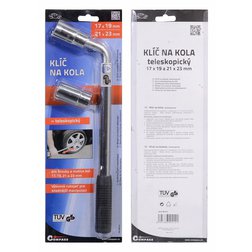 Klíč na kola 17-19/21-23 mm TÜV, GS