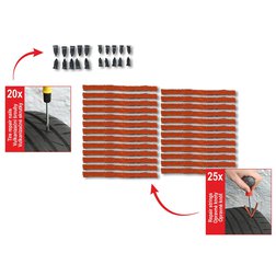 Sada na opravu defektu pneumatiky 53 dílů