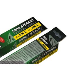 Stěrače FLAT SET 530+480mm GREEN OCT I/FAB I