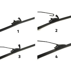 Stěrače FLAT SET 530+480mm GREEN OCT I/FAB I