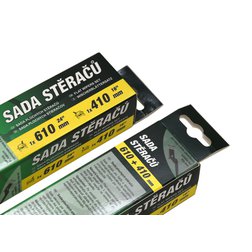 Stěrače FLAT SET 610+410mm GREEN FAB III/RAP/CIT