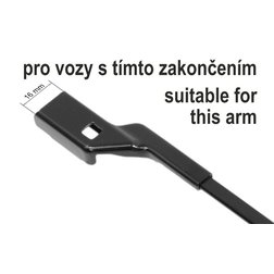 Stěrače FLAT SET 610+450mm GREEN OCT III