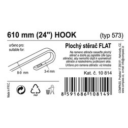 Stěrač FLAT BULK (HOOK) 24"/610mm