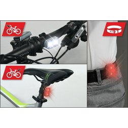 Cyklosvětlo sada 2ks SILICON 2 funkce