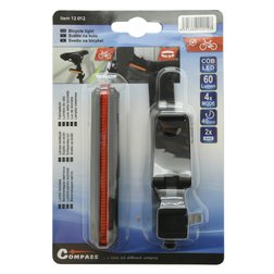 Cyklosvětlo zadní COB LED 60lm červené 4 funkce