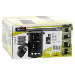 Gril - udírna na dřevěné uhlí PISA 3in1 40cm